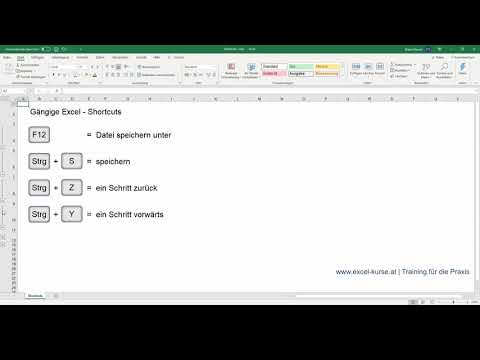 Bonusvideo Shortcuts - hilfreiche Tastenkombinationen in Excel